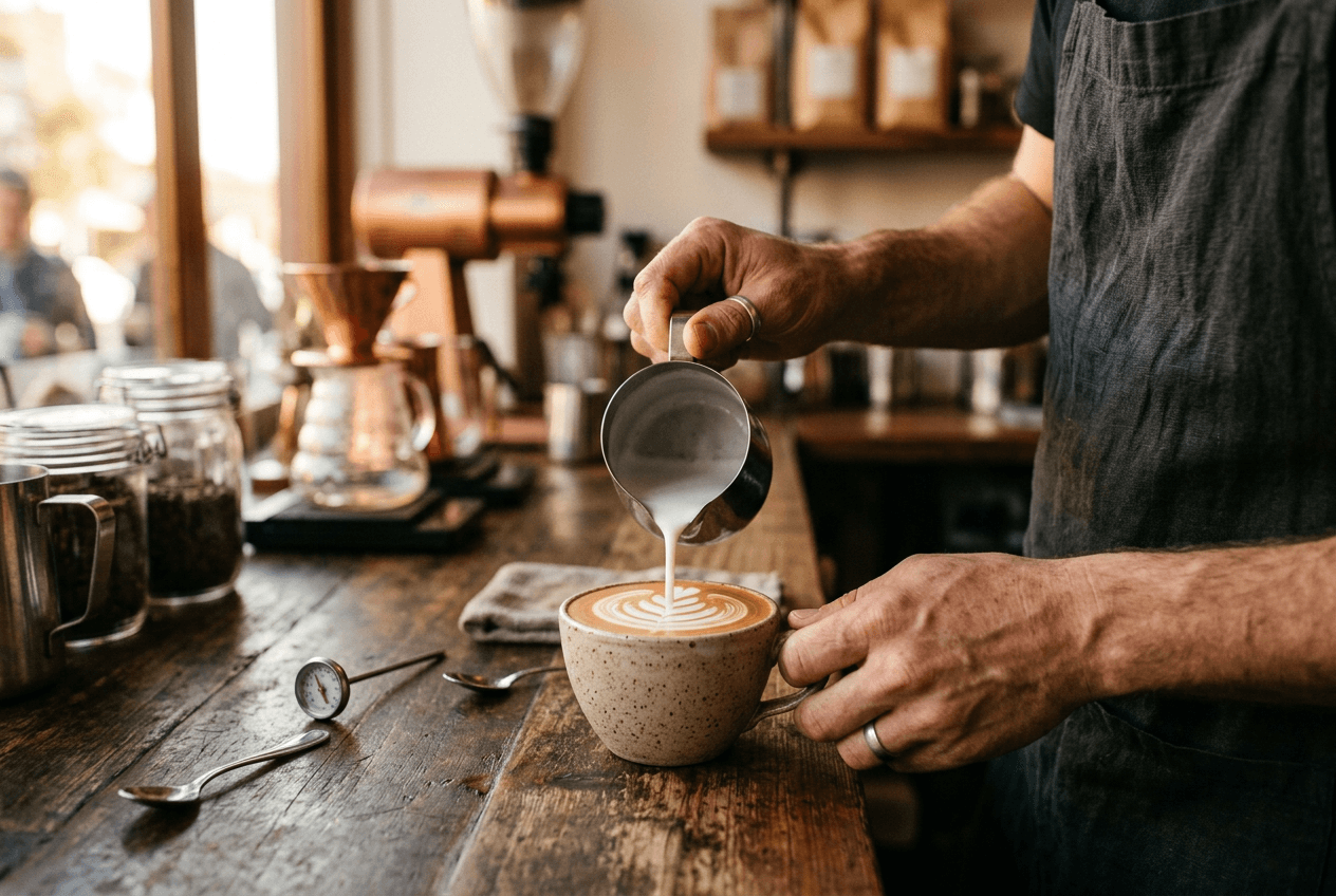 Så gör du perfekt latte art hemma