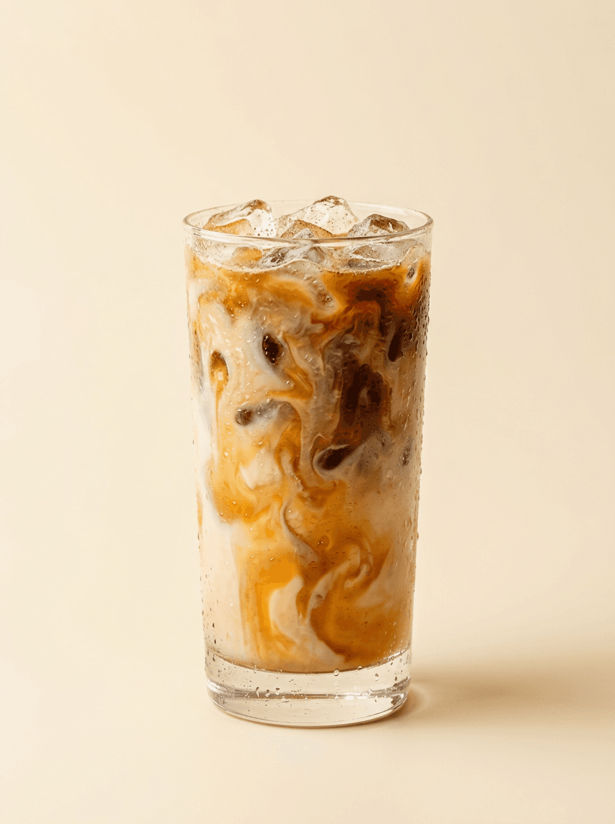 Vaniljlatte på is